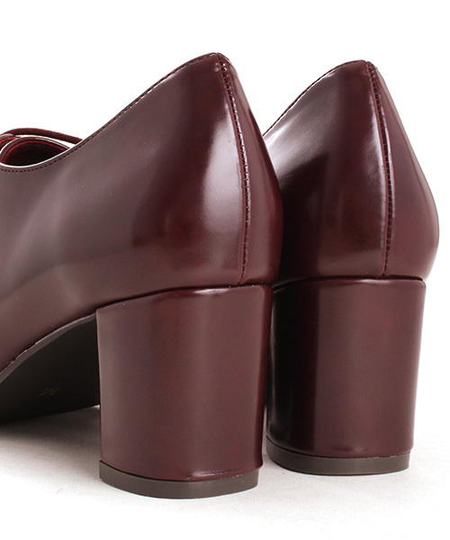 RANDA（ランダ）の「スクエアトゥレースアップシューズ（ドレスシューズ・レディース・ワイン/ブラック/ネイビー/ベージュ・L/M/S/LL）」の12枚目の写真