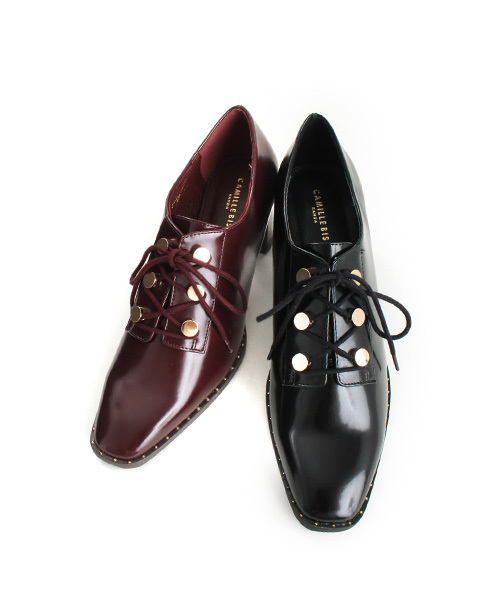 RANDA（ランダ）の「スクエアトゥレースアップシューズ（ドレスシューズ・レディース・ワイン/ブラック/ネイビー/ベージュ・L/M/S/LL）」の17枚目の写真