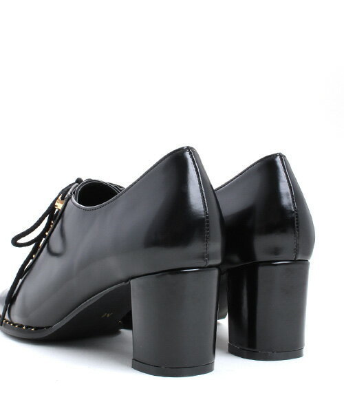 RANDA（ランダ）の「スクエアトゥレースアップシューズ（ドレスシューズ・レディース・ワイン/ブラック/ネイビー/ベージュ・L/M/S/LL）」の6枚目の写真