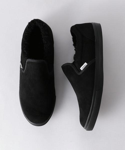 KANGOL(カンゴール)の「KANGOL(カンゴール)別注ボアスリッポン(スリッポン・メンズ・ブラウン/ブラック・LARGE/MEDIUM/SMALL)」の1枚目の写真