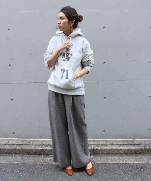 FRAMeWORK(フレームワーク)の「Champion70svintage REVERSEWEAVE フーテッド◆(スウェット・レディース・ライトグレー・MEDIUM)」の11枚目の写真