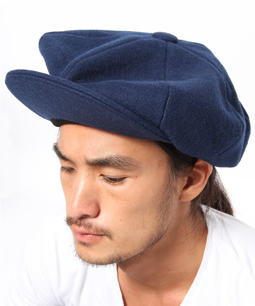 BEAMS（ビームス）の「□CAPAS HEADWEAR / メルトンBiｇApple（キャスケット・メンズ・ブラック/ブラウン系その他/ネイビー・ONE SIZE）」の9枚目の写真