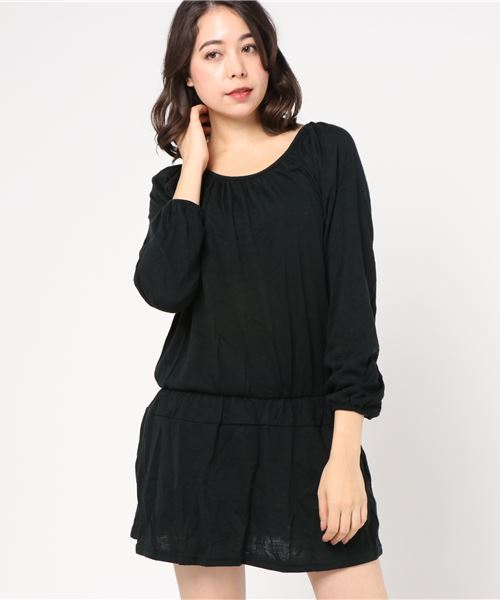 STYLEBLOCK(スタイルブロック)の「切り替えフレアワンピース(ワンピース・レディース・ブラック/パープル/カーキ/ブルー・L/M/XL/XXL/XXX-LARGE)」の11枚目の写真