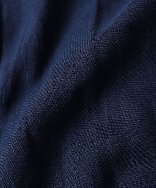 SHIPS（シップス）の「SC: COOLMAX(R) リネン スキッパー バンドカラー 7スリーブシャツ□（シャツ/ブラウス・メンズ・ホワイト/ライトブルー/ネイビー/オレンジ/グリーン/スカイブルー・LARGE/MEDIUM/SMALL/X-LARGE）」の11枚目の写真