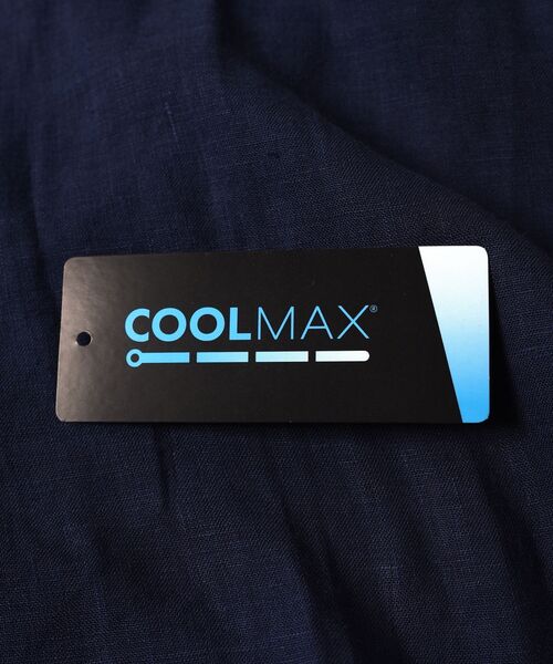 SHIPS（シップス）の「SC: COOLMAX(R) リネン スキッパー バンドカラー 7スリーブシャツ□（シャツ/ブラウス・メンズ・ホワイト/ライトブルー/ネイビー/オレンジ/グリーン/スカイブルー・LARGE/MEDIUM/SMALL/X-LARGE）」の8枚目の写真
