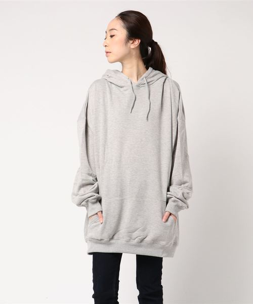 VIBGYOR(ヴィブジョー)の「【six mouse】超BIGパーカー(パーカー・レディース・ホワイト/グレー/グリーン/カーキ・FREE)」の1枚目の写真