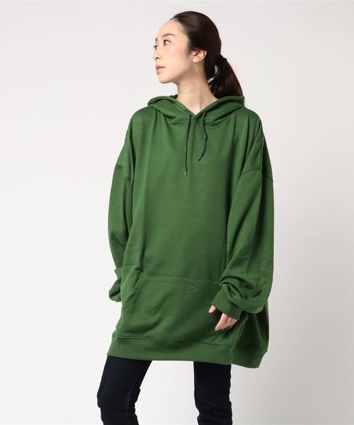 VIBGYOR(ヴィブジョー)の「【six mouse】超BIGパーカー(パーカー・レディース・ホワイト/グレー/グリーン/カーキ・FREE)」の3枚目の写真