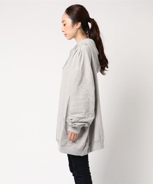 VIBGYOR(ヴィブジョー)の「【six mouse】超BIGパーカー(パーカー・レディース・ホワイト/グレー/グリーン/カーキ・FREE)」の5枚目の写真