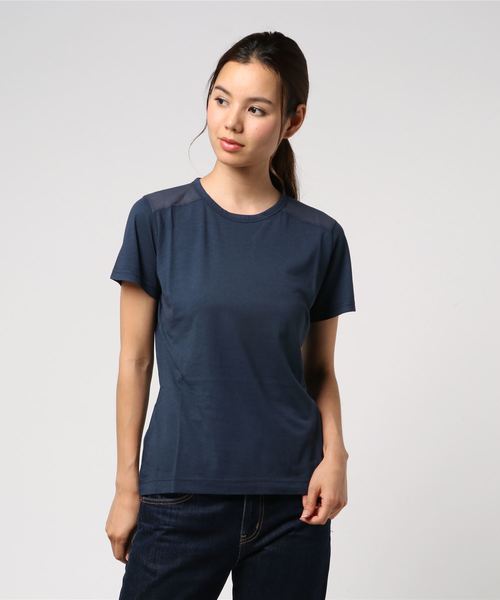 AIGLE（エーグル）の「ミックスティ（Tシャツ/カットソー・レディース・ダークネイビー/ホワイト/イエロー/マジェンタ・LARGE/MEDIUM/SMALL）」の8枚目の写真