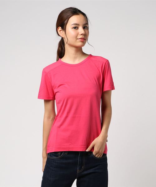 AIGLE（エーグル）の「ミックスティ（Tシャツ/カットソー・レディース・ダークネイビー/ホワイト/イエロー/マジェンタ・LARGE/MEDIUM/SMALL）」の4枚目の写真