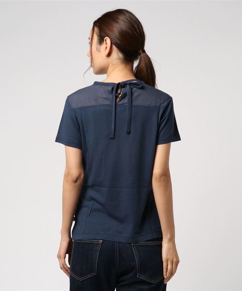 AIGLE（エーグル）の「ミックスティ（Tシャツ/カットソー・レディース・ダークネイビー/ホワイト/イエロー/マジェンタ・LARGE/MEDIUM/SMALL）」の6枚目の写真