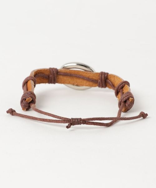 チャイハネ（チャイハネ）の「【チャイハネ】リングレザーMEN'Sブレスレット（ブレスレット・メンズ・ブラック/ダークブラウン/ベージュ/ブラウン・FREE）」の5枚目の写真