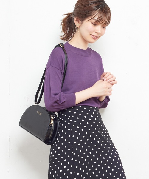 natural couture（ナチュラルクチュール）の「大人きれいめシンプルニット（ニット/セーター・レディース・ブラック/グリーン/パープル/キャメル・FREE）」の13枚目の写真