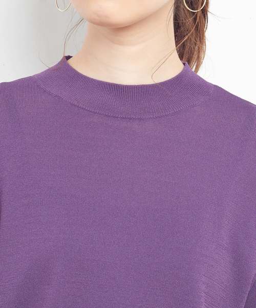 natural couture（ナチュラルクチュール）の「大人きれいめシンプルニット（ニット/セーター・レディース・ブラック/グリーン/パープル/キャメル・FREE）」の20枚目の写真