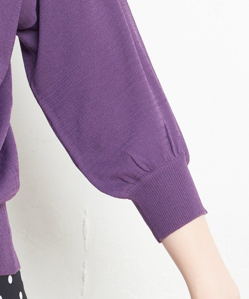 natural couture（ナチュラルクチュール）の「大人きれいめシンプルニット（ニット/セーター・レディース・ブラック/グリーン/パープル/キャメル・FREE）」の21枚目の写真