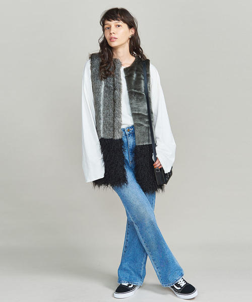 ADAWAS（アダワズ）の「＜ADAWAS＞フェイクファーベスト ◇（その他