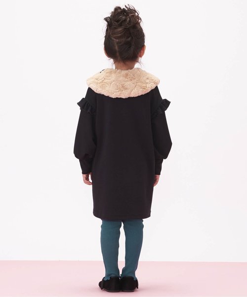 apres les cours（アプレレクール）の「メローリブレギンス 10分丈（レギンス/スパッツ・キッズ・ブラック/ピンク/グリーン・90/100/110/120/80/130）」の7枚目の写真