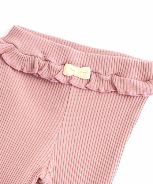 apres les cours（アプレレクール）の「メローリブレギンス 10分丈（レギンス/スパッツ・キッズ・ブラック/ピンク/グリーン・90/100/110/120/80/130）」の13枚目の写真