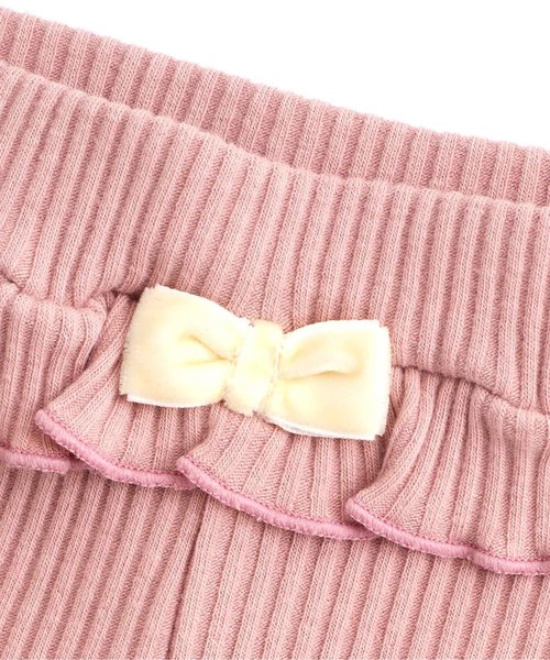 apres les cours（アプレレクール）の「メローリブレギンス 10分丈（レギンス/スパッツ・キッズ・ブラック/ピンク/グリーン・90/100/110/120/80/130）」の9枚目の写真