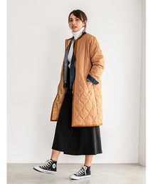 fifth | ノーカラーキルティングコート(ノーカラージャケット)
