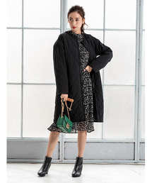 fifth | ノーカラーキルティングコート(ノーカラージャケット)