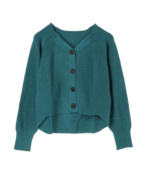 YECCA VECCA(イェッカヴェッカ)の「AS.片畦ドルマンカーディガン(カーディガン/ボレロ・レディース・ベージュ/パープル/ブラウン/グリーン・FREE)」の12枚目の写真