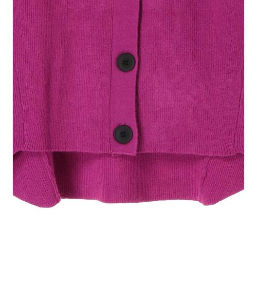 YECCA VECCA(イェッカヴェッカ)の「AS.片畦ドルマンカーディガン(カーディガン/ボレロ・レディース・ベージュ/パープル/ブラウン/グリーン・FREE)」の11枚目の写真