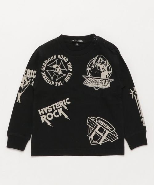 JOEY HYSTERIC（ジョーイヒステリック）の「HYS SCRATCH pt リブ付Tシャツ【XS/S/M】（Tシャツ/カットソー・キッズ・ホワイト/ブラック/ライトピンク・MEDIUM/X-SMALL/SMALL）」の2枚目の写真