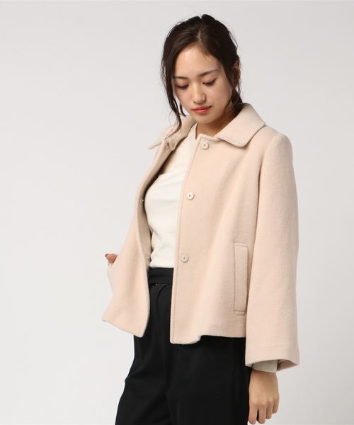 ketty(ケティ)の「ソフトビーバー襟取り外しショートコート(その他アウター・レディース・ベージュ/ネイビー・S/M/L)」の9枚目の写真