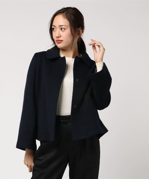 ketty(ケティ)の「ソフトビーバー襟取り外しショートコート(その他アウター・レディース・ベージュ/ネイビー・S/M/L)」の10枚目の写真