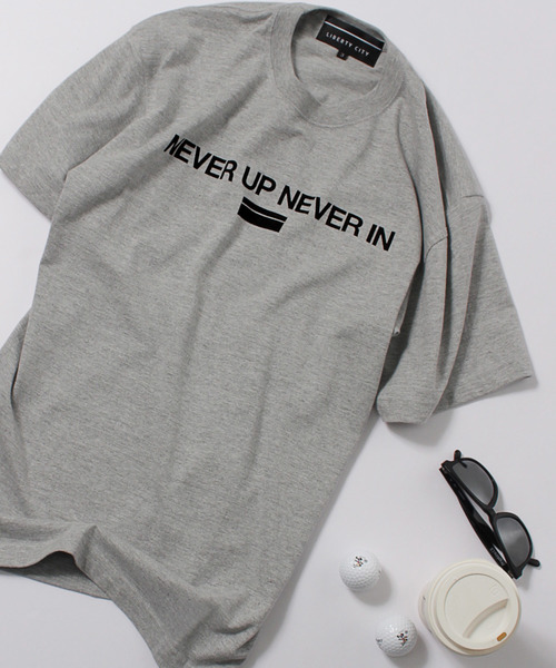 Liberty City リバティーシティ Never Up Never In Tシャツ Tシャツ カットソー Liberty City リバティシティ のファッション通販 Zozotown