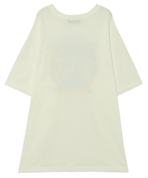 Candy Stripper(キャンディストリッパー)の「STOMAC OF SPACE BIG TEE(Tシャツ/カットソー・レディース・オフホワイト/ブラック/パープル/ミント・2)」の10枚目の写真