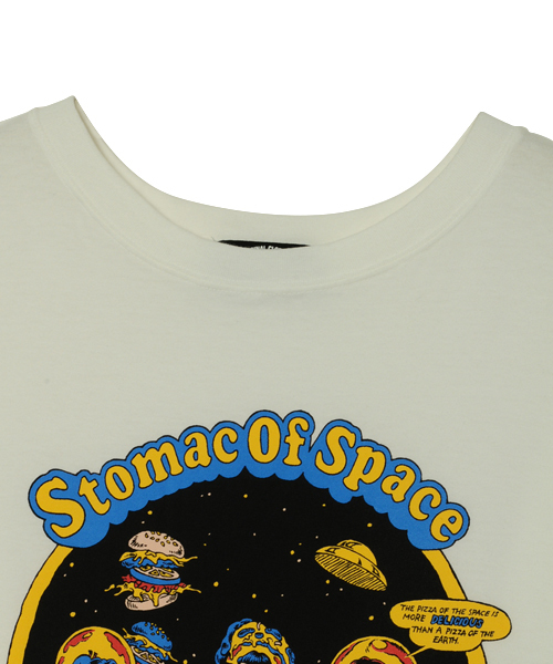 Candy Stripper(キャンディストリッパー)の「STOMAC OF SPACE BIG TEE(Tシャツ/カットソー・レディース・オフホワイト/ブラック/パープル/ミント・2)」の5枚目の写真