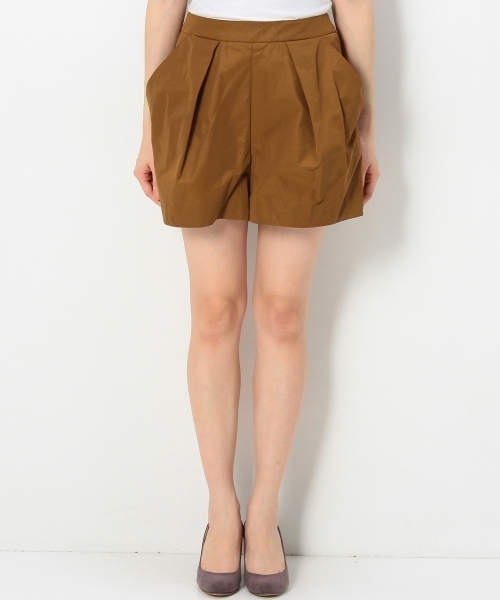 Jewel Changes（ジュエルチェンジズ）の「SACRA タック ショートパンツ / サクラ ◆（その他パンツ・レディース・ブラウン/オリーブ・38/36）」の4枚目の写真