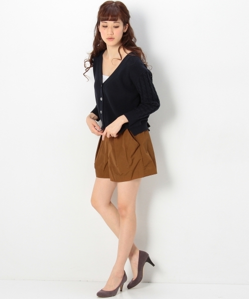 Jewel Changes（ジュエルチェンジズ）の「SACRA タック ショートパンツ / サクラ ◆（その他パンツ・レディース・ブラウン/オリーブ・38/36）」の10枚目の写真