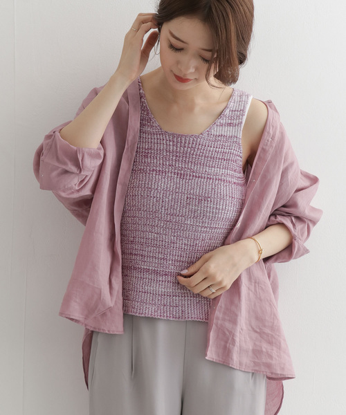 URBAN RESEARCH DOORS（アーバンリサーチドアーズ）の「DOORS import　Rib knit melange vest∴（ニット/セーター・レディース・レッド系その他/グリーン系その他/イエロー系その他・FREE）」の10枚目の写真