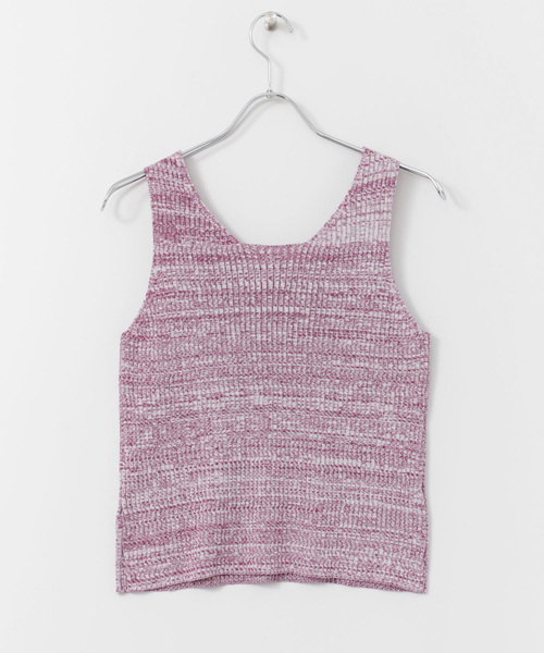 URBAN RESEARCH DOORS（アーバンリサーチドアーズ）の「DOORS import　Rib knit melange vest∴（ニット/セーター・レディース・レッド系その他/グリーン系その他/イエロー系その他・FREE）」の5枚目の写真