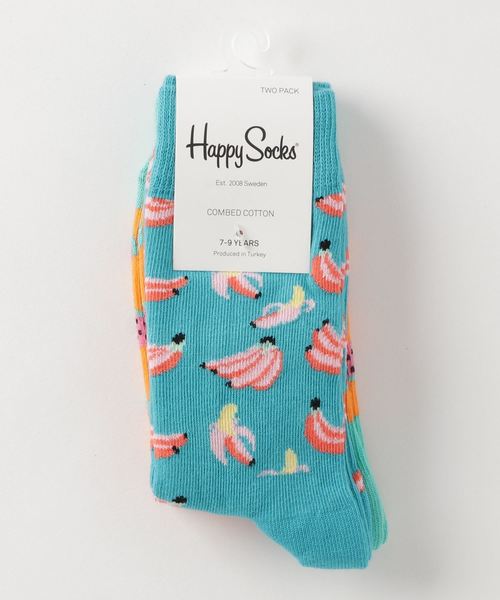 Happy Socks(ハッピーソックス)の「【66】【HAPPY SOCKS】KIDS 2PAC(ソックス/靴下・キッズ・オフホワイト/チャコールグレー/グリーン/サックスブルー/オレンジ/ブラック/ネイビー・MEDIUM/LARGE/X-LARGE/SMALL/X-SMALL)」の11枚目の写真