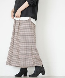 ★WEB限定アイテム★チェックマキシスカーチョ 852074