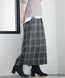 ★WEB限定アイテム★チェックマキシスカーチョ 852074
