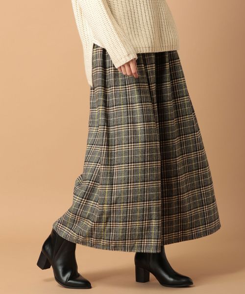 LEPSIM（レプシィム）の「★WEB限定アイテム★チェックマキシスカーチョ　852074（その他パンツ・レディース・ダークブラウン/ネイビー/ブラウン/ベージュ/ダークネイビー・MEDIUM/LARGE）」の10枚目の写真