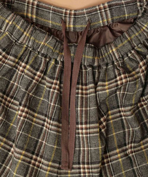 LEPSIM（レプシィム）の「★WEB限定アイテム★チェックマキシスカーチョ　852074（その他パンツ・レディース・ダークブラウン/ネイビー/ブラウン/ベージュ/ダークネイビー・MEDIUM/LARGE）」の6枚目の写真