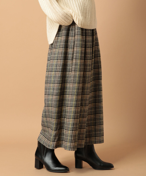 LEPSIM（レプシィム）の「★WEB限定アイテム★チェックマキシスカーチョ　852074（その他パンツ・レディース・ダークブラウン/ネイビー/ブラウン/ベージュ/ダークネイビー・MEDIUM/LARGE）」の12枚目の写真