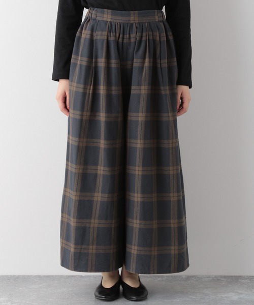 LEPSIM（レプシィム）の「★WEB限定アイテム★チェックマキシスカーチョ　852074（その他パンツ・レディース・ダークブラウン/ネイビー/ブラウン/ベージュ/ダークネイビー・MEDIUM/LARGE）」の22枚目の写真