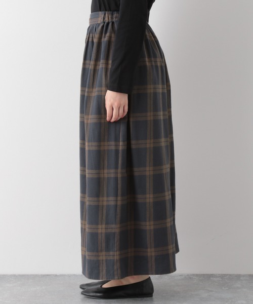 LEPSIM（レプシィム）の「★WEB限定アイテム★チェックマキシスカーチョ　852074（その他パンツ・レディース・ダークブラウン/ネイビー/ブラウン/ベージュ/ダークネイビー・MEDIUM/LARGE）」の21枚目の写真