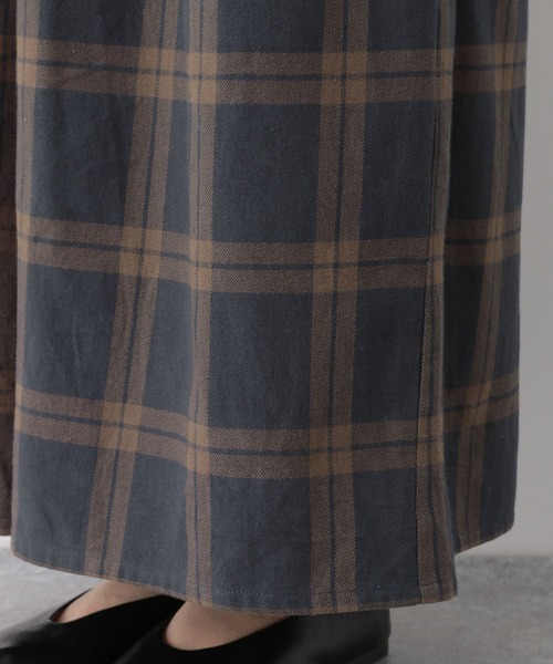 LEPSIM（レプシィム）の「★WEB限定アイテム★チェックマキシスカーチョ　852074（その他パンツ・レディース・ダークブラウン/ネイビー/ブラウン/ベージュ/ダークネイビー・MEDIUM/LARGE）」の17枚目の写真