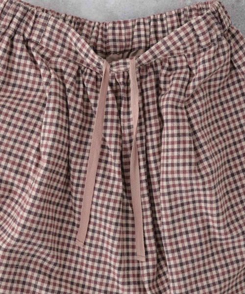 LEPSIM（レプシィム）の「★WEB限定アイテム★チェックマキシスカーチョ　852074（その他パンツ・レディース・ダークブラウン/ネイビー/ブラウン/ベージュ/ダークネイビー・MEDIUM/LARGE）」の14枚目の写真