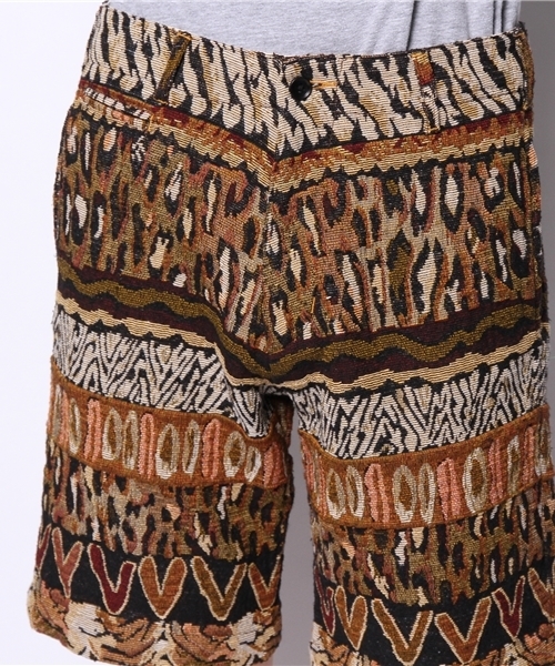 OUTLET（アウトレット）の「【Ciaopanic】ゴブランワークショーツ（その他パンツ・メンズ・ブラウン/レッド・SMALL/MEDIUM）」の5枚目の写真
