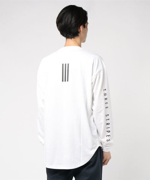 adidas(アディダス)の「アディダス FYK30 ED1988 オーバーサイズロンT(Tシャツ/カットソー・メンズ・ホワイト・O/M/L)」の3枚目の写真
