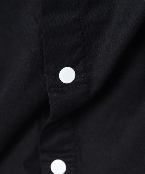 WEGO（ウィゴー）の「WEGO/ラインリブスタジアムシャツ（シャツ/ブラウス・メンズ・ネイビー/ワイン・MEDIUM/LARGE）」の8枚目の写真